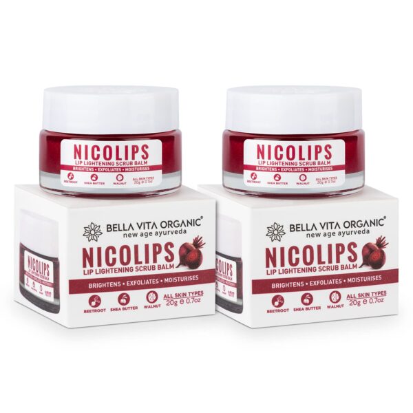 2 x Scrub Gel Cream Balm for Lightening & Brightening Smokey Dark Lips | 20gm