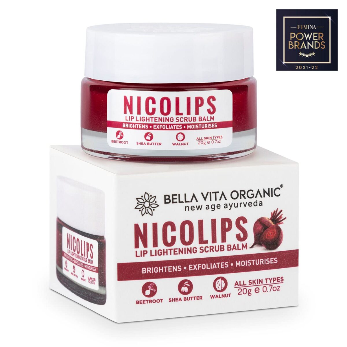 2 x Scrub Gel Cream Balm for Lightening & Brightening Smokey Dark Lips | 20gm - Image 2