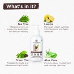 Bella Vita Organic Oil Control Shampoo for Oily Hair and Scalp, Anti Dandruff with Natural Neem, Tea Tree Oil, Green Tea & Aloe Vera - 200 ml Sulphate and Paraben Free - Image 2