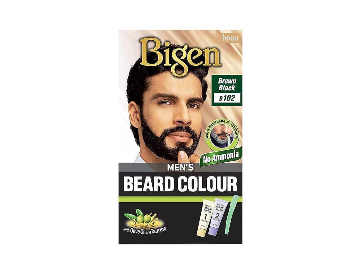 Bigen Men's Beard Color, 40g - Brownish Black B102 (Pack of 1) - Image 1