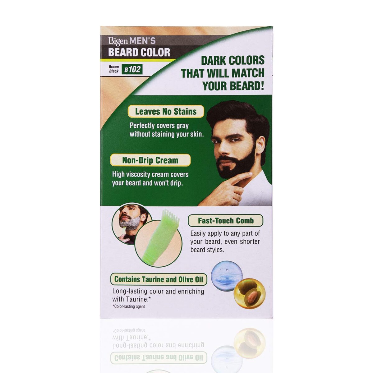 Bigen Men's Beard Color, 40g - Brownish Black B102 (Pack of 1) - Image 4