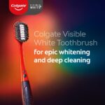 Colgate Visible White O2 Manual Toothbrush for adults- 2 Pcs, Helps prevent Bad Breath, Cavities, Enamel & Gum Problems - Image 2