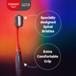 Colgate Visible White O2 Manual Toothbrush for adults- 2 Pcs, Helps prevent Bad Breath, Cavities, Enamel & Gum Problems - Image 5