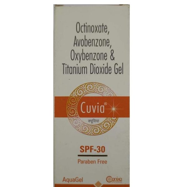 Cuvia Aqagel SPF 30 50gm for sun spots, and tanning