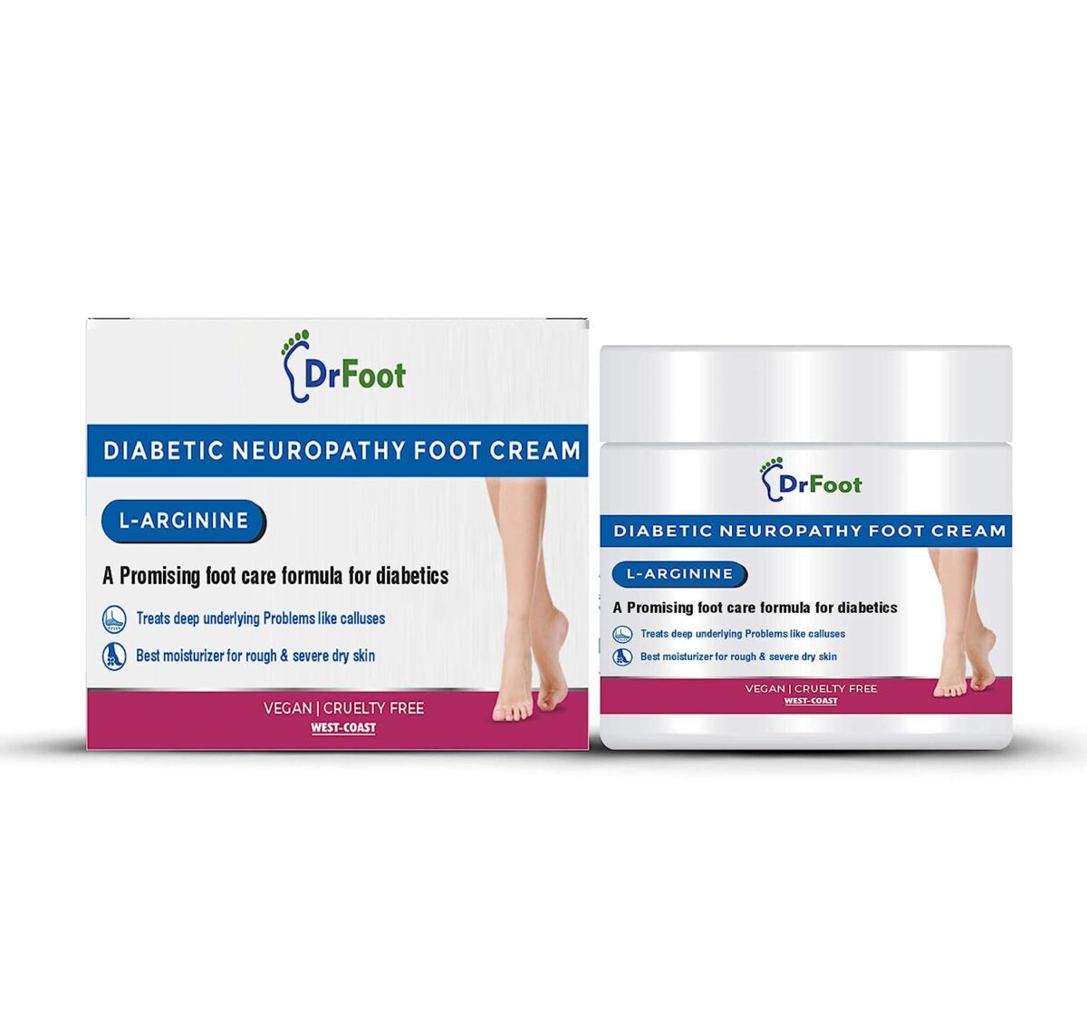 Dr Foot Diabetic Neuropathy Foot Cream Improves Blood Circulation, 100 g - Image 1