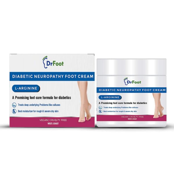 Dr Foot Diabetic Neuropathy Foot Cream Improves Blood Circulation, 100 g