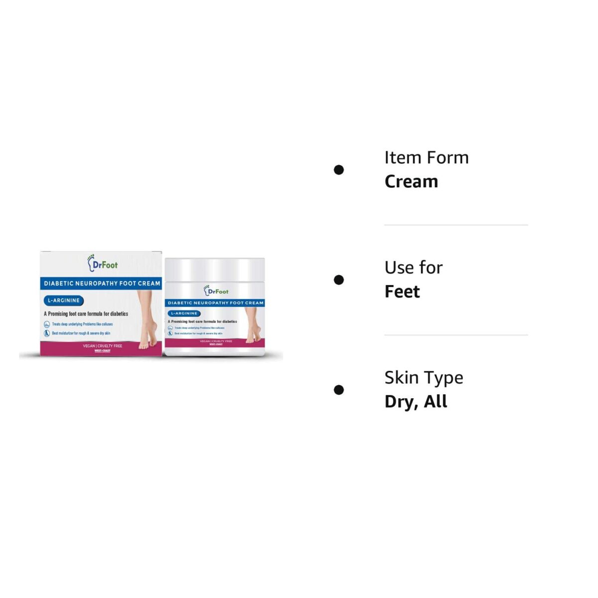 Dr Foot Diabetic Neuropathy Foot Cream Improves Blood Circulation, 100 g - Image 7