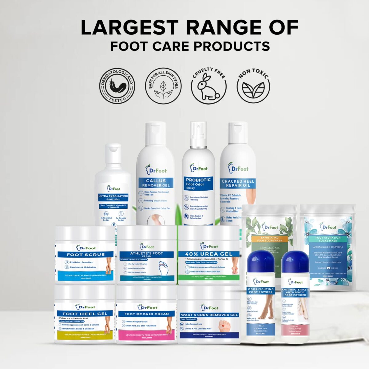 Dr Foot Ultra Sweat Absorbing Foot Powder Helps to remove Sweaty Feet with Unique Absorbent Formula with Zinc Oxide, Tricalcium Phosphate - 100 Gm - Image 6