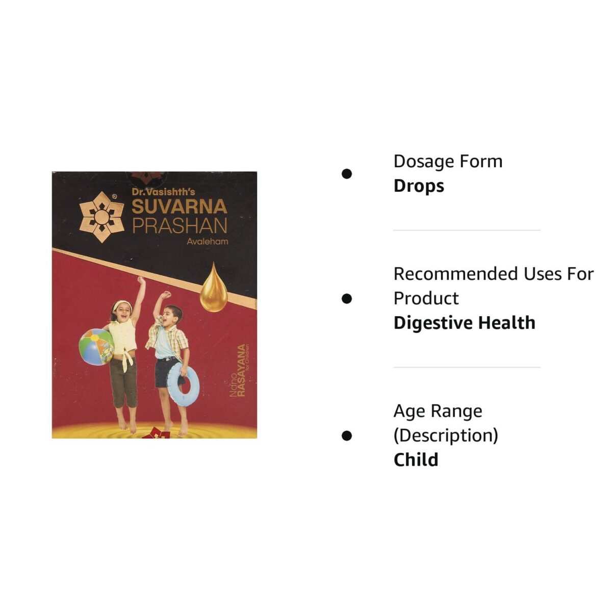 Dr.Vasishth's SUVARNAPRASHAN Drops 15ml for Improve digestion, meta‐bolism - Image 4