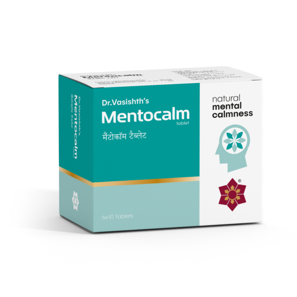 Dr.Vasishth's Ayurvedic MENTOCALM 60 Tablet (Nootropic (medhya‐rasayana))
