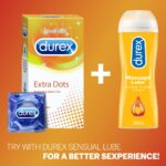 Durex Extra Dotted Condoms for Men - 30 Condoms| Ribbed and Dotted for Extra Stimulation - Image 4