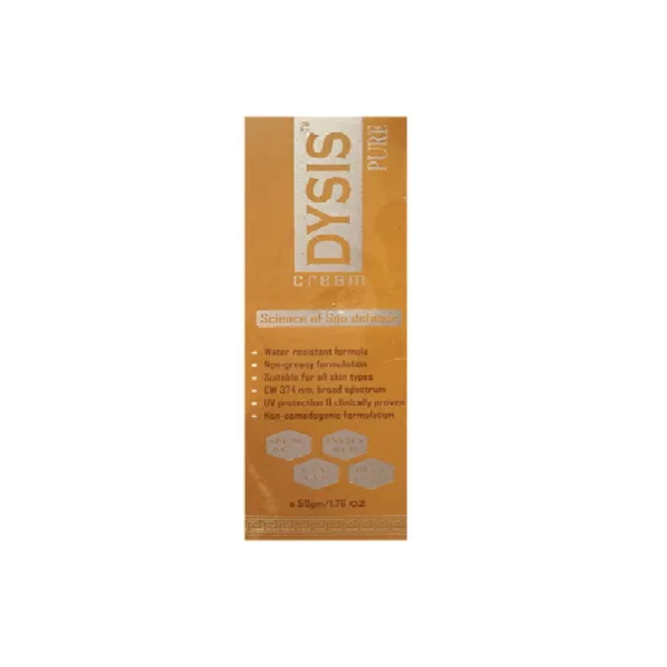 Dysis Cream SPF 50+ 50gm for sunburn skin care