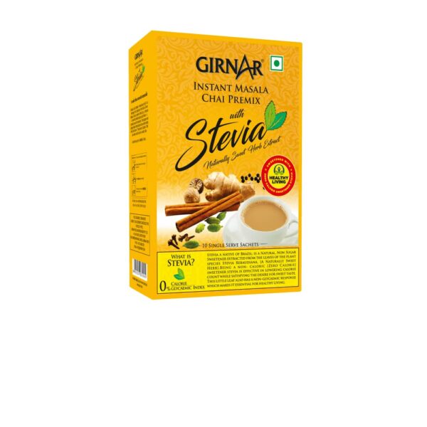 Girnar Instant Masala Chai Premix with Stevia - 10 sachets
