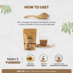 Himalayan Organics Certified Orgnaic Ashwagandha Powder With Withania Somnifera Supplement | Energy and Immunity Booster | Helps Anxiety & Stress Relief - 250 Gm - Image 5