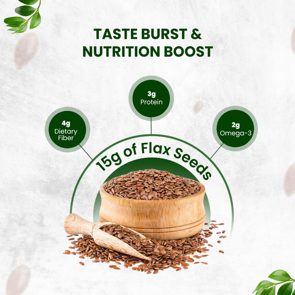 Himalayan Organics Certified Organic Flax Seeds - Enriched with Omega 3 & Zinc for Healthy Weight Management & Supports Heart Health - 400gm - Image 4