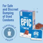 Manforce Epic Desire Super Thin Premium Condoms for Men, Silk Chocolate Flavour, Disposable Pouch (10 Counts) - Image 7