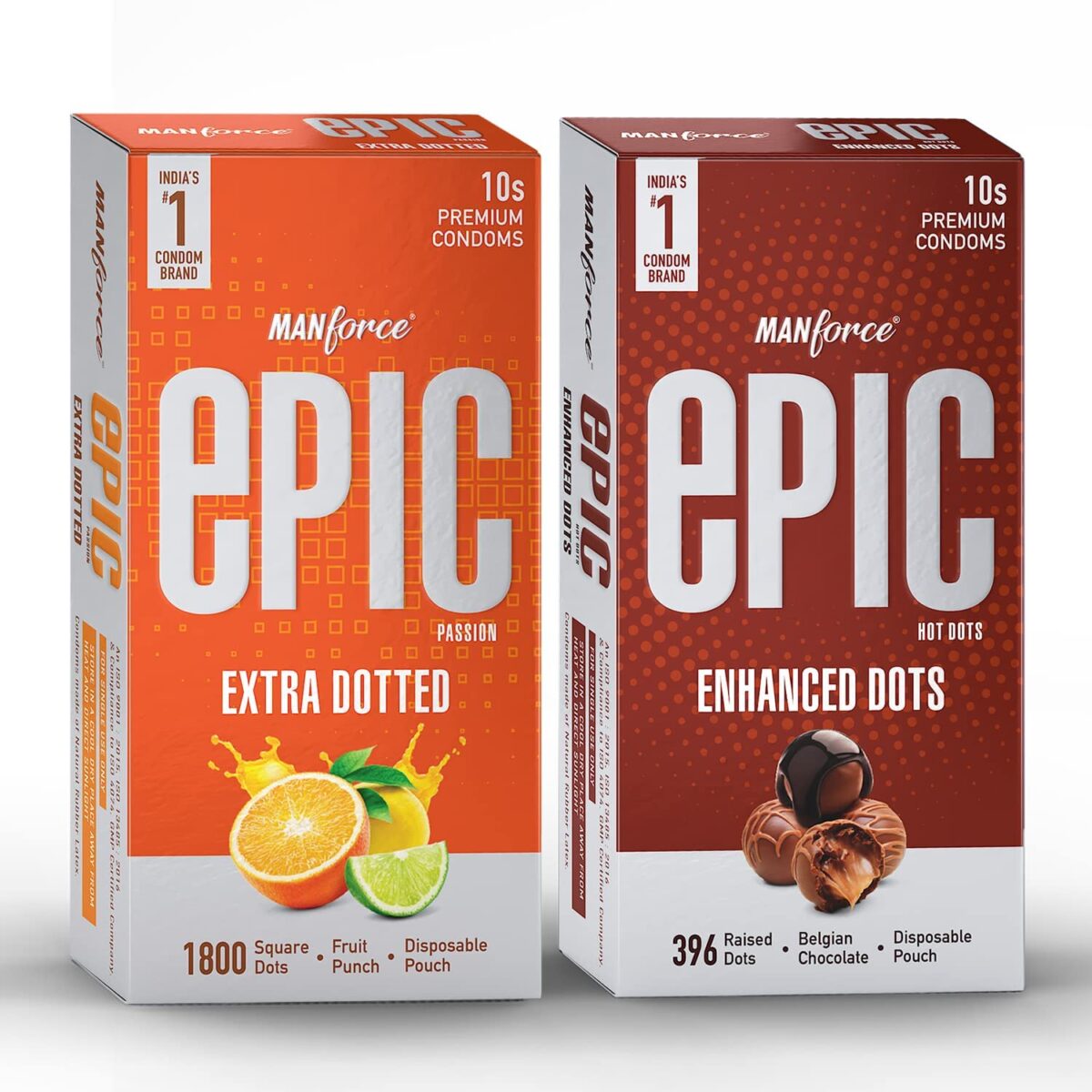 Manforce Epic Passion and Hot Dots, Condoms 10s(Pack of 2) - Image 1