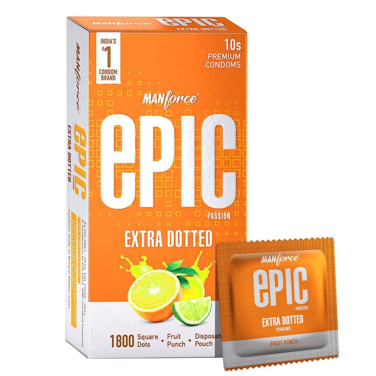 Manforce Epic Passion and Hot Dots, Condoms 10s(Pack of 2) - Image 2