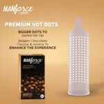 Manforce Premium Hotdots Belgian Chocolate Condoms with Bigger Dots - 20 Condoms - Image 2
