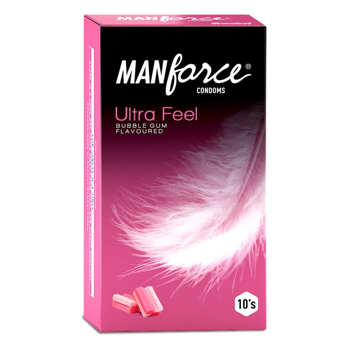 Manforce Ultra Feel Bubblegum Flavoured Condoms – 20 Condoms - Image 2