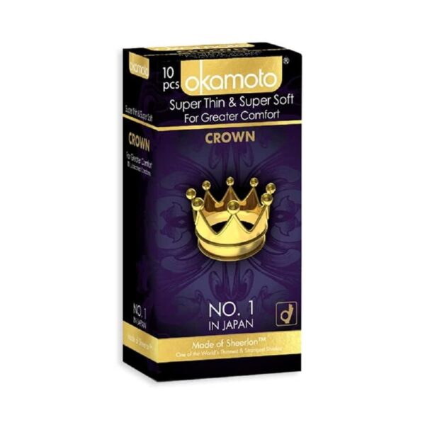 Okamoto Crown Condom | Japan’s Best Rated Condoms for Men | Ultra Thin Condoms for Male | (Pack of 3)