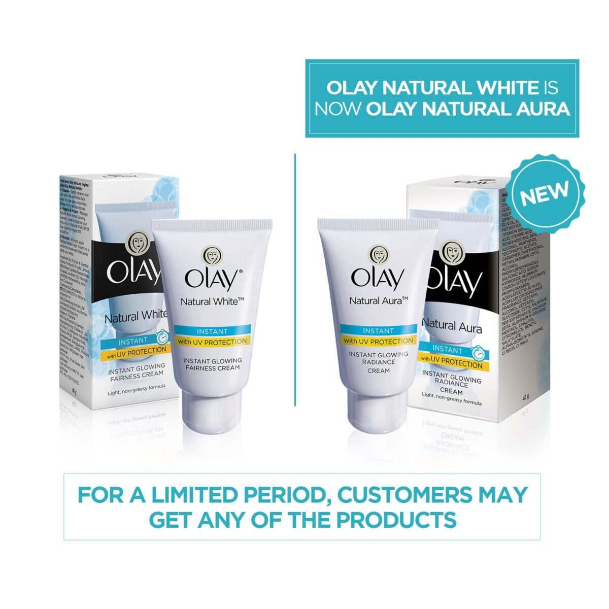 Olay Natural Aura Vitamin B3, Pro B5, E with UV Protection,40 gm - Image 6