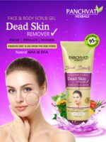 Panchvati Herbals Dead Skin Remover, Face & Body Scrub Gel With Pineapple, Papaya, Tomato & Cucumber Enzymes Extracts, Parabens & Sulphate Free - 200 Ml - Image 7