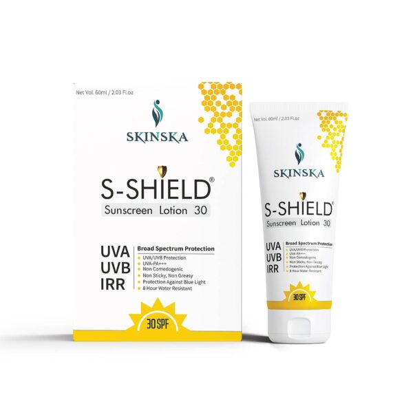 S-Shield Sunscreen Lotion 30 50gm for skin breathing skin care