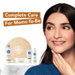The Moms Co. All-Natural Complete Care Pregnancy Gift Box, 4-Piece Pregnancy Gift Set, Including Australian Certified Toxin-Free Body Butter & Belly Stretch Mark Oil - Image 3