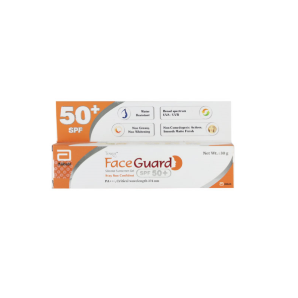 Tvaksh Face Guard Silicone Sunscreen Gel SPF 50+ 30gm for dark spots skin care