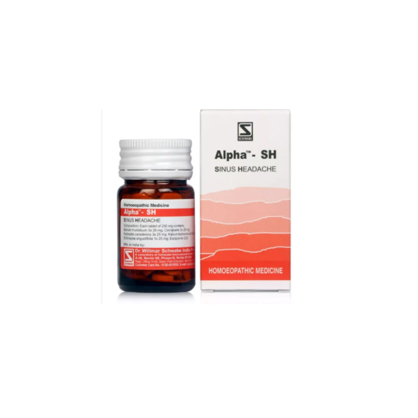 Dr. Willmar Schwabe Alpha SH (Sinus Headache) (20g)Tablets Blocked Nose ,Sinusitis