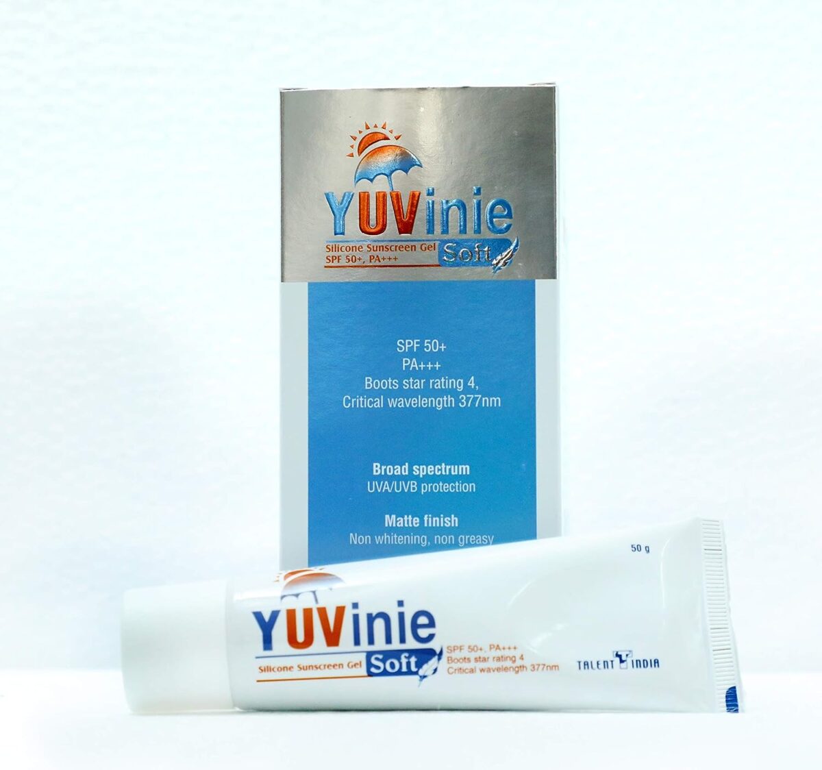Yuvinie Soft Sun Screen Gel 50gm for dark spots dry skin - Image 1