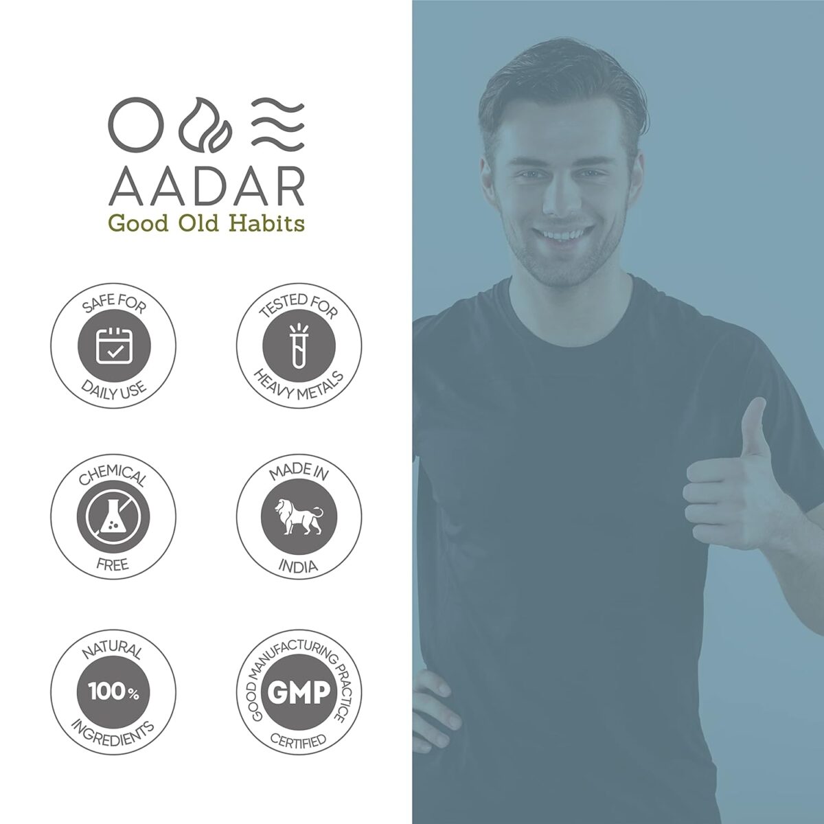 AADAR RELAX PRO | Ayurvedic Natural Laxative For Fast Constipation Relief & Gastric Troubles | Improves Digestion & Regulates Bowel Movement | 60 Capsules - Image 6