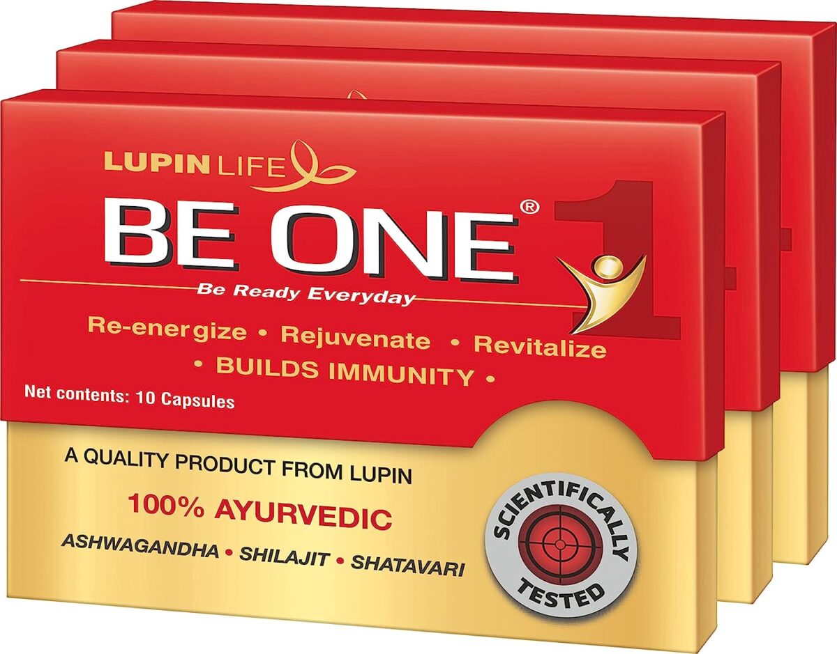 BE ONE 100% Ayurvedic Energy and Immunity Health Supplement, Pack of 30 capsules - Image 1