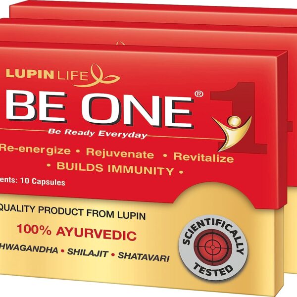 BE ONE 100% Ayurvedic Energy and Immunity Health Supplement, Pack of 30 capsules