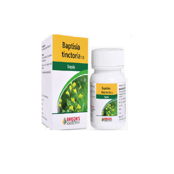 Bakson Homeopathic BAPTISIA TINCTORIA 1X (50 Tablet) For Fever Care
