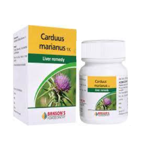 Bakson Homeopathic CARDUUS MARIANUS 1X (50 Tablet) for Relieves pain and nausea