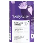 Be Bodywise Biotin Hair Gummies for Stronger, Shinier Hair & Nails | 60 Day Pack | With High Potency Biotin, Zinc, Folic Acid & Multivitamins | Strawberry Flavored | No Added Sugar | 60 Gummies