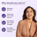 Be Bodywise Biotin Hair Gummies for Stronger, Shinier Hair & Nails | 60 Day Pack | With High Potency Biotin, Zinc, Folic Acid & Multivitamins | Strawberry Flavored | No Added Sugar | 60 Gummies - Image 4