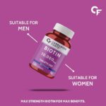 Carbamide Forte Biotin 10000mcg for Hair Growth, Skin & Nails – 120 Veg Tablets - Image 5