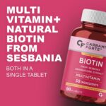 Carbamide Forte Biotin Supplement with 50 Multivitamin Ingredients for Women & Men - 90 Veg Tablets - Image 4