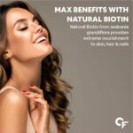 Carbamide Forte Biotin for Hair Growth with Amla, Brahmi & Bamboo Extract - 90 Veg Tablets - Image 3