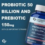 Carbamide Forte Probiotics Supplement 50 Billion for Women & Men–60 Veg Capsules - Image 4