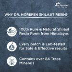 DR. MOREPEN Shilajit Resin, 100% Pure Himalayan Extract for Energy, Focus and Vitality | Natural & Mineral Rich Endurance Enhancer | Authentic Ayurvedic Formulation - 15g (Black) - Image 4