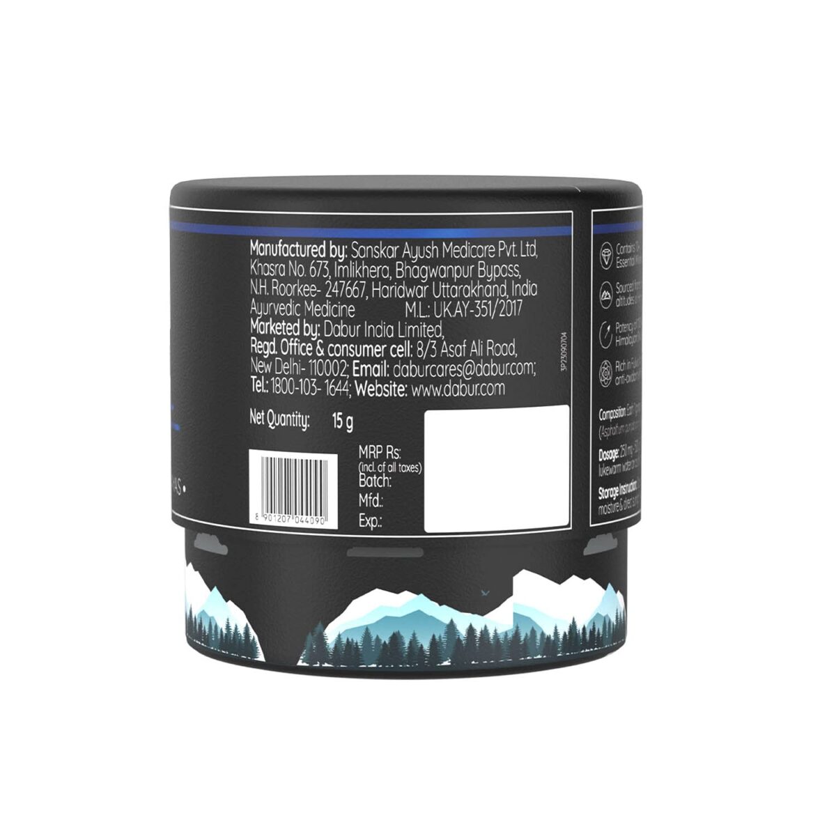 Dabur Himalayan Shilajit Resin - 15g | 100% Pure Shilajit | Boosts Stamina and Energy | Builds Immunity - Image 8