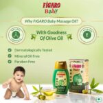 Figaro Baby Massage Oil With Goodness Of Natural Olive Oil Enriched With Vitamin E, Dermatologically Tested, 200 Ml - Image 3