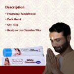 Hari Darshan Tube Premium Chandan Tika Pure Sandal Wood Paste with Beautiful Fragrance (Pack of 4, 40g Each) - Image 2