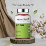 Health Veda Organics Biotin enriched with Vitamin B7 & Vitamin H | 60 Veg Tablets | Supports Healthy Hair, Skin & Nails - Image 7