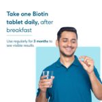 HealthKart HK Vitals Biotin, Supplement for Hair Growth, Strong Hair and Glowing Skin, Fights Nail Brittleness, 90 Biotin Tablets - Image 4