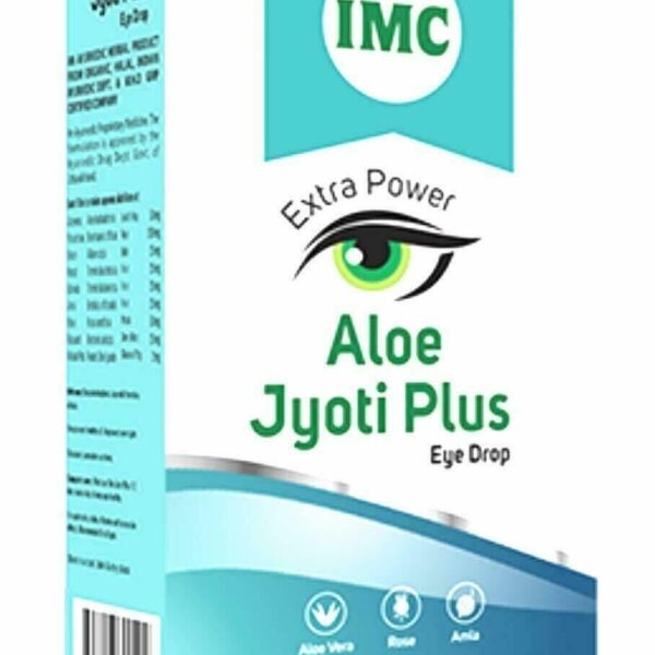 IMC Aloe Jyoti Plus Ayurvedic Eye Drop - Helpful to keep away many eye problerms 10 ml x 2
